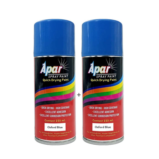 APAR Spray Paint Can OXFORD/NAVY BLUE-225 ml (Pack of 2-pcs), For Home, Wood, Metal, Furnitures, Art and craft Painting