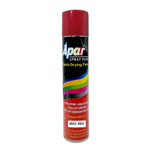 APAR Automotive Spray Paint Mas. Red - 440 ml, Compatible for Massey Tractors -440 ml