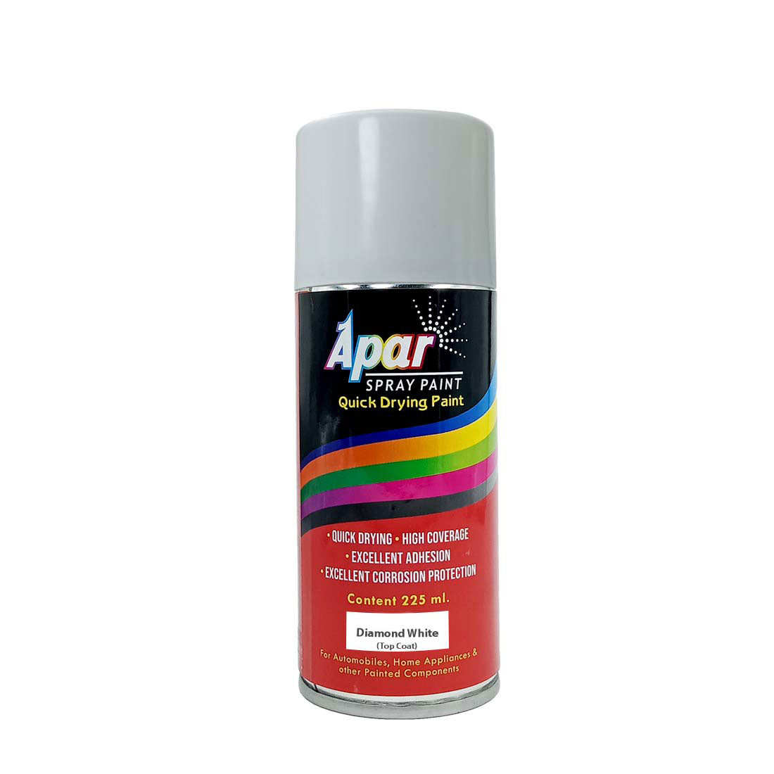 APAR Automotive Spray Paint Diamond White (RC Colour Name) Compatible for Mahindra Cars -225 ml (Pack of 1-Pcs)