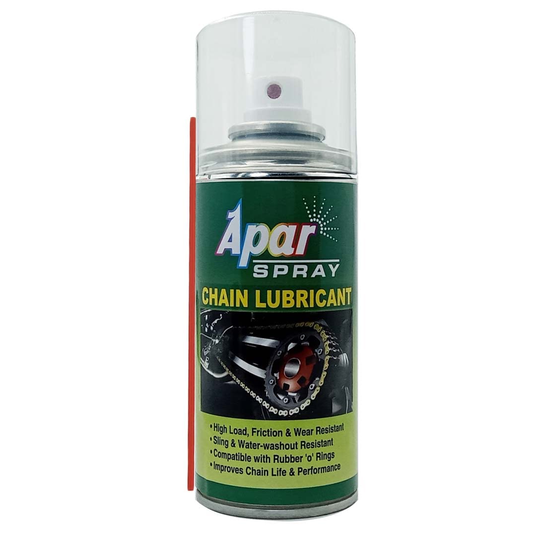 Apar Spray Chain Lubricant 150 ml.(Pack of 1 pcs) II Chain lube for All Motorcycle and Chain Driven Machines