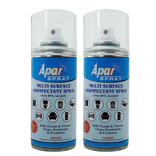 Apar Spray Multi Surface Disinfectant - 200 ml (Pack of 2 Pcs), For Hard and Soft surface cleaner