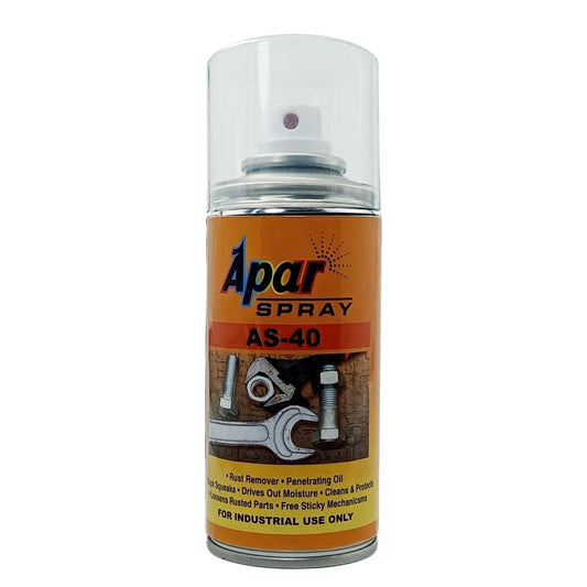 APAR AS-40 Rust Remover and Penetrating Oil | Multipurpose Car care Spray for Auto Maintenance, Rust Remover, Loosens Stuck & Rust Parts, Removes Stain & Sticky Residue, Descaling, All purpose Protectant & Cleaning Agent - 150ml (Pack of 1)