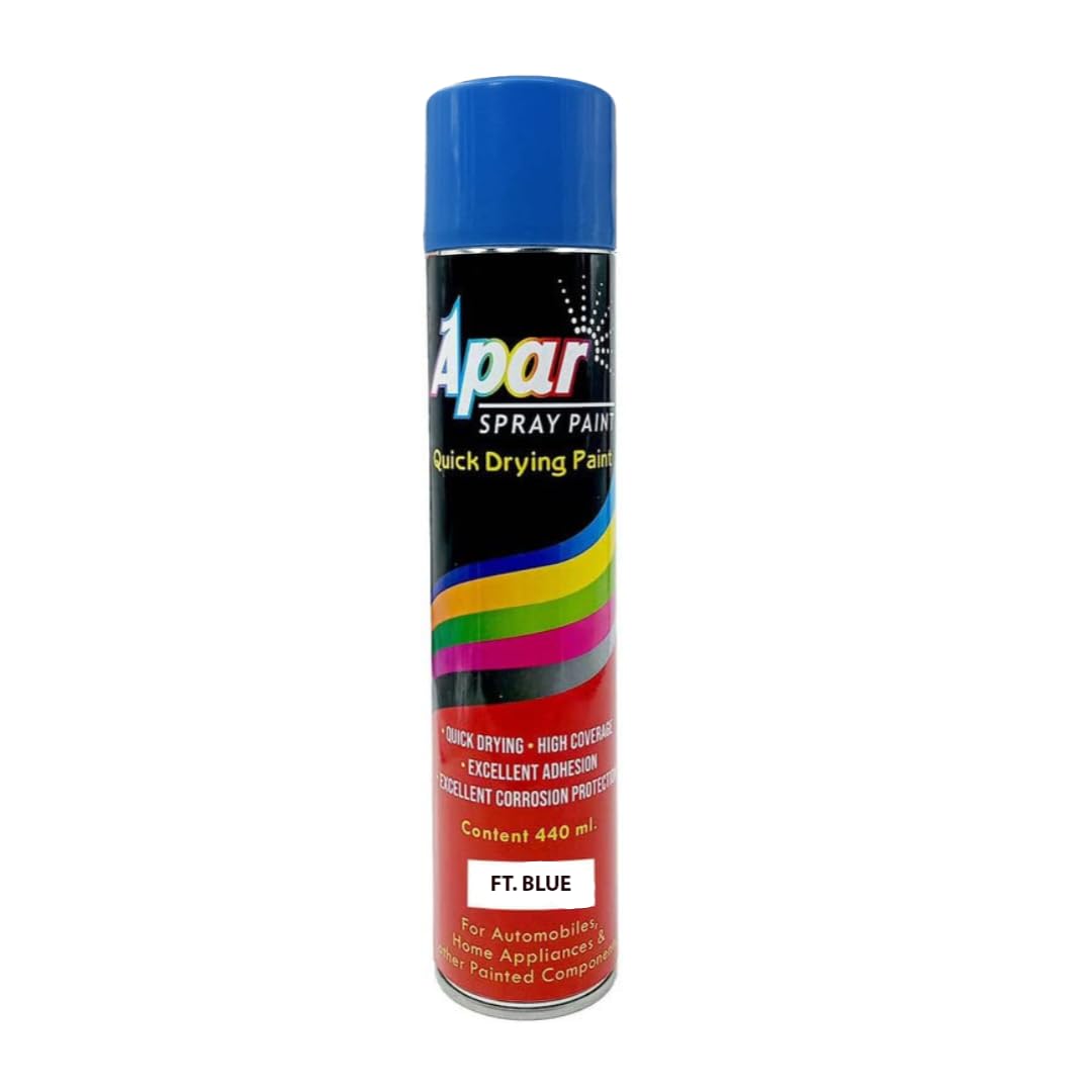 APAR Automotive Spray Paint Ft. Blue - 440 ml, Compatible for Farmtrac Tractors -440 ml