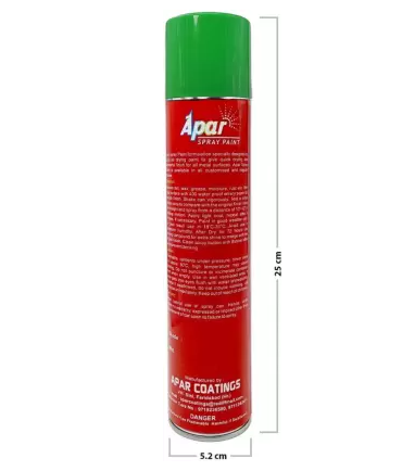 APAR Automotive Spray Paint Indo. Green - 440 ml, Compatible for Indofarm Tractors -440 ml