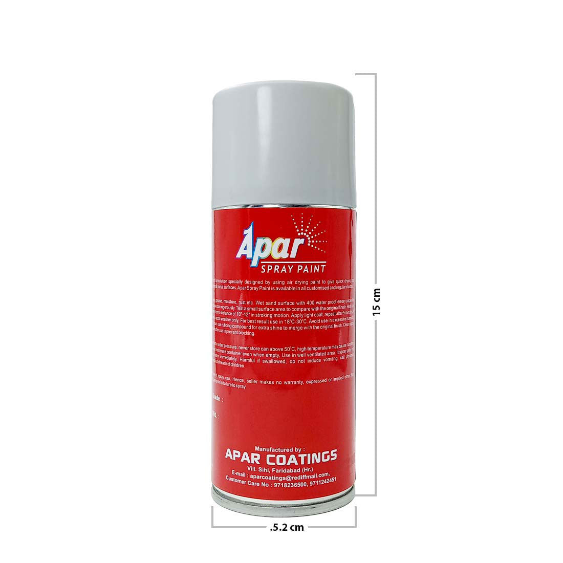 APAR Automotive Spray Paint Atlas White (RC Colour Name) Compatible for Hyundai Venue and Verna-225 ml (Pack of 1-Pcs)