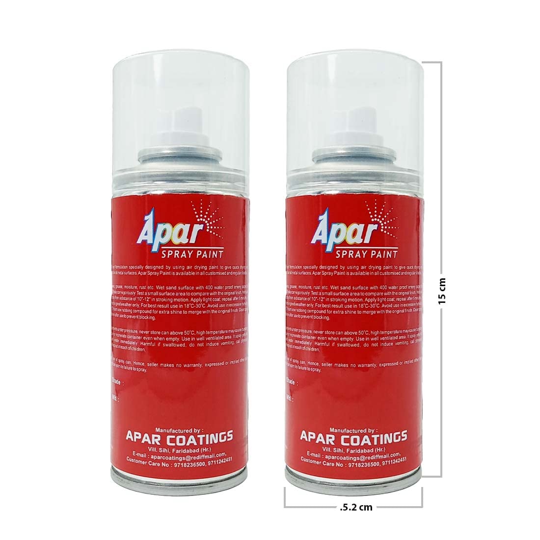 APAR Spray Paint Plastic Primer Transperent To promote Adhesion on multiplastic surfaces Like helmet bumper and other automotive acrylic & fiber parts 225 ml Pack of 2