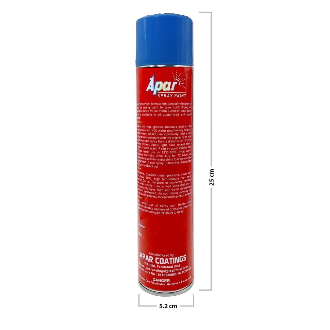 APAR Automotive Spray Paint Ft. Blue - 440 ml, Compatible for Farmtrac Tractors -440 ml