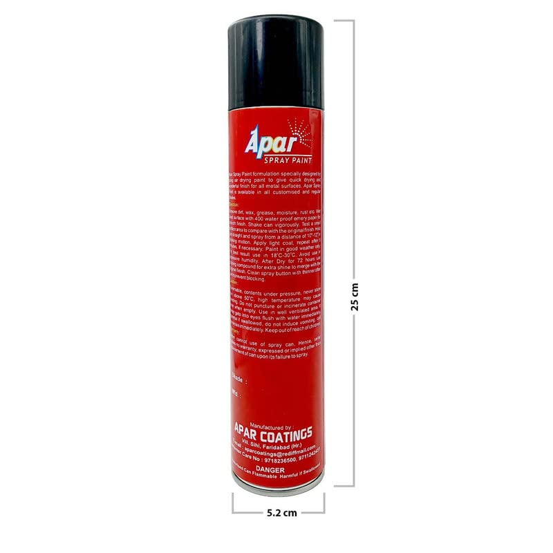 APAR Spray paint Epoxy Primer Surfacer Grey -440 ml, High Rust Protection/For Car, Bike,Scooty, Cycle, Metal Furnitures and industrial parts