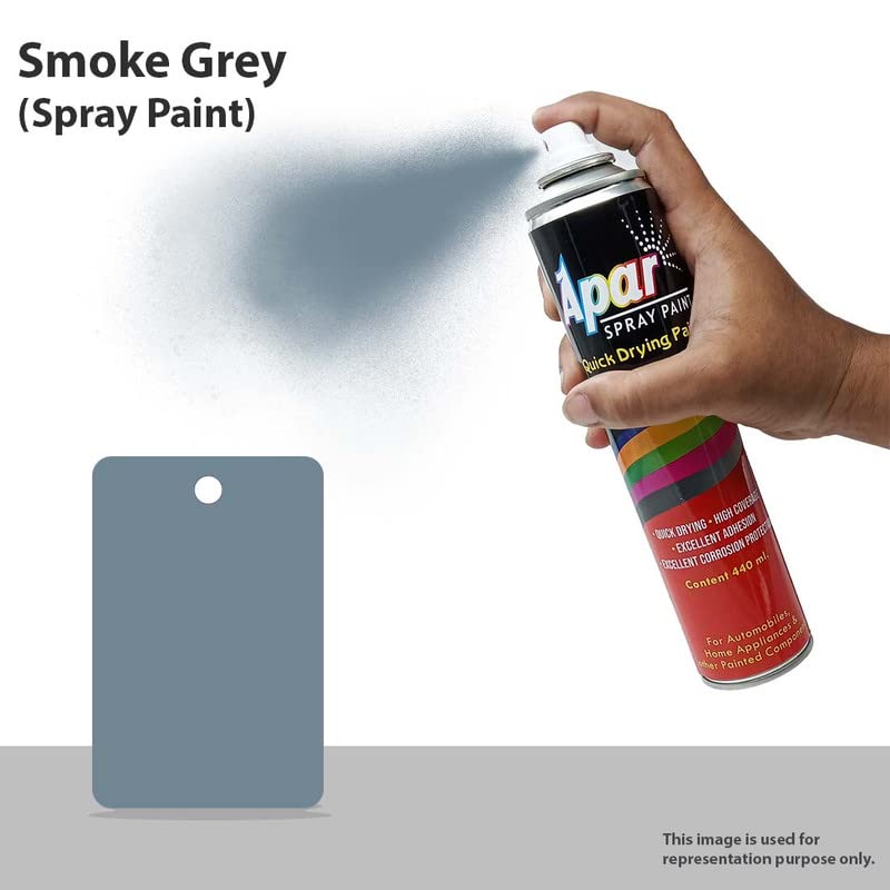 Apar Spray Paint Smoke Grey - 440 ml, For Industrial coatings and paintings works etc.