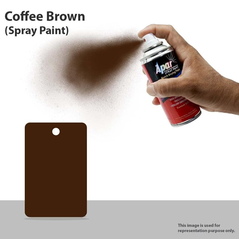 APAR Spray Paint Can COFFEE/CHOCOLATE BROWN-225 ml (Pack of 2-pcs), For Bike, Cars, Furnitures, art and craft Paint work