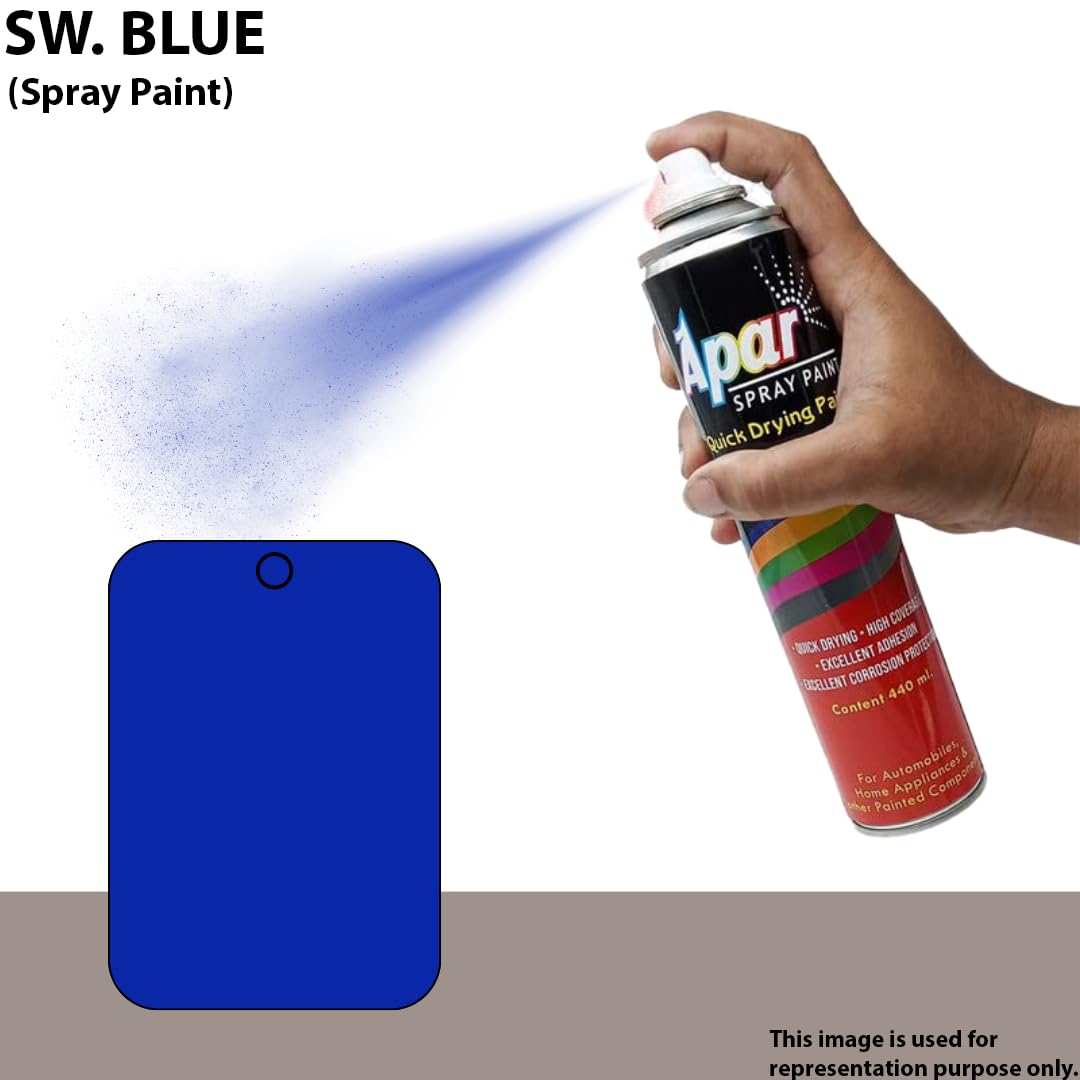 APAR Automotive Spray Paint Sw. Blue - 440 ml, Compatible for Swaraj Tractors -440 ml