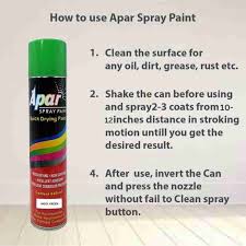 APAR Automotive Spray Paint Indo. Green - 440 ml, Compatible for Indofarm Tractors -440 ml