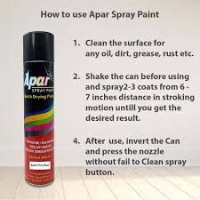 APAR Automotive Solid Fire Red - 440ml For Car And Bike